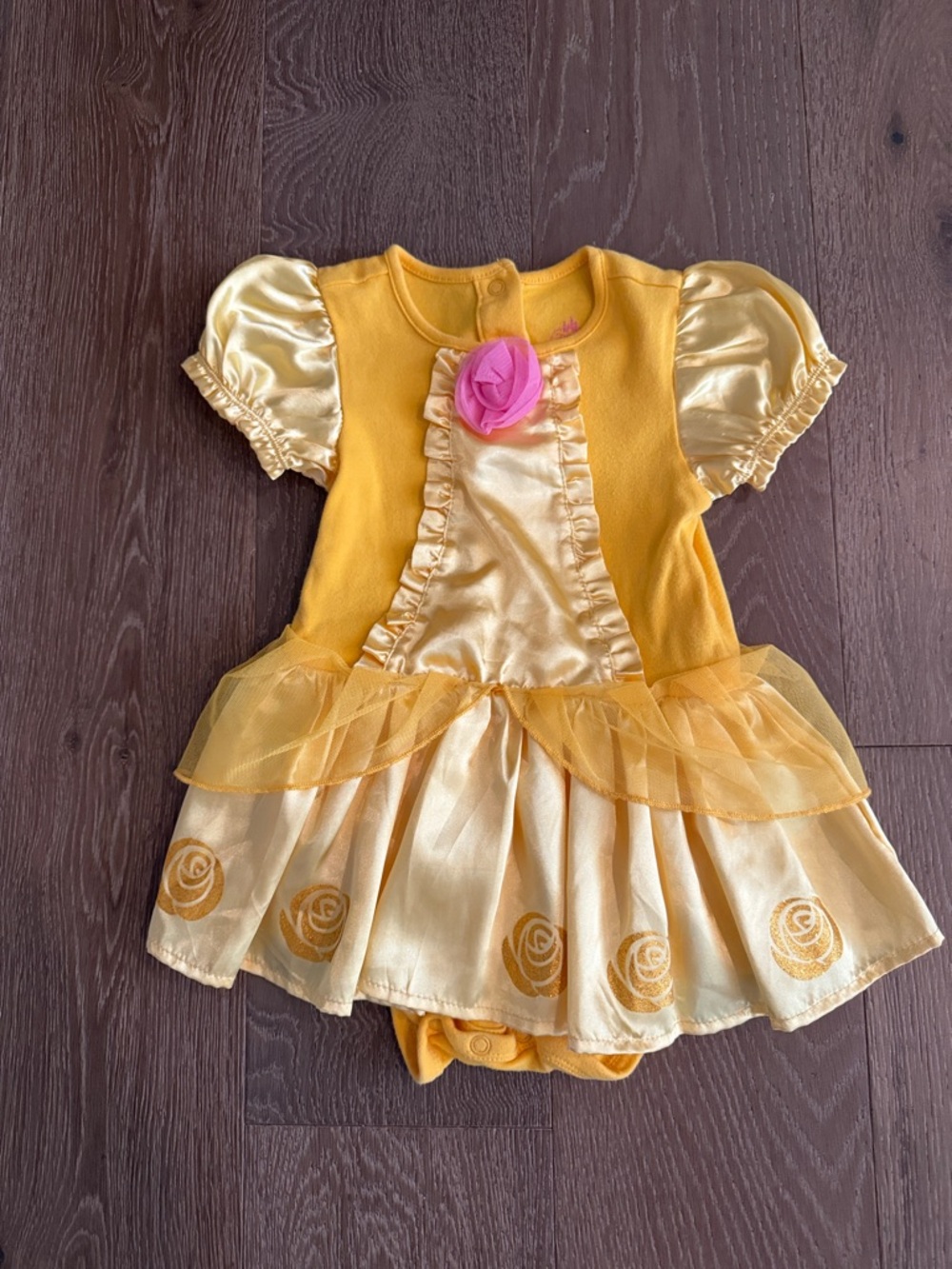 Disney Baby Belle dress/onesie. Size:18-24 Months. Gently Used.